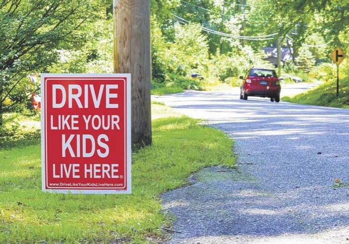 Signage Image on road